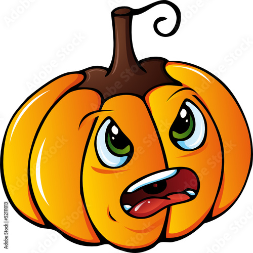 Halloweenkürbis böse