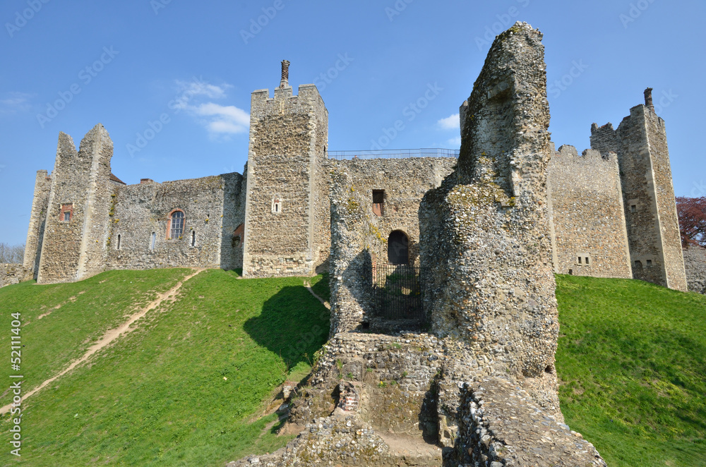 Framlingham castle with large wall