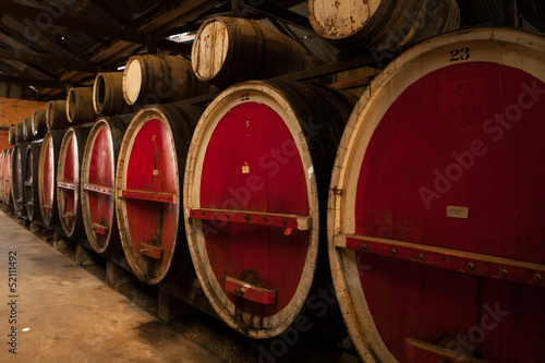 Wine Barrels in Storage © FiledIMAGE