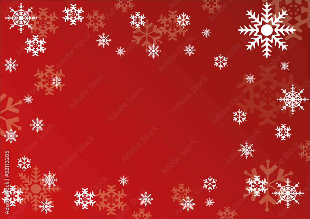 Christmas Card Background Template: Snowflakes Christmas Card Background Template: Snowflakes