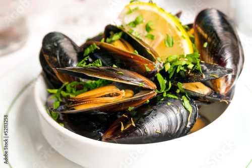 Mussel with white wine
