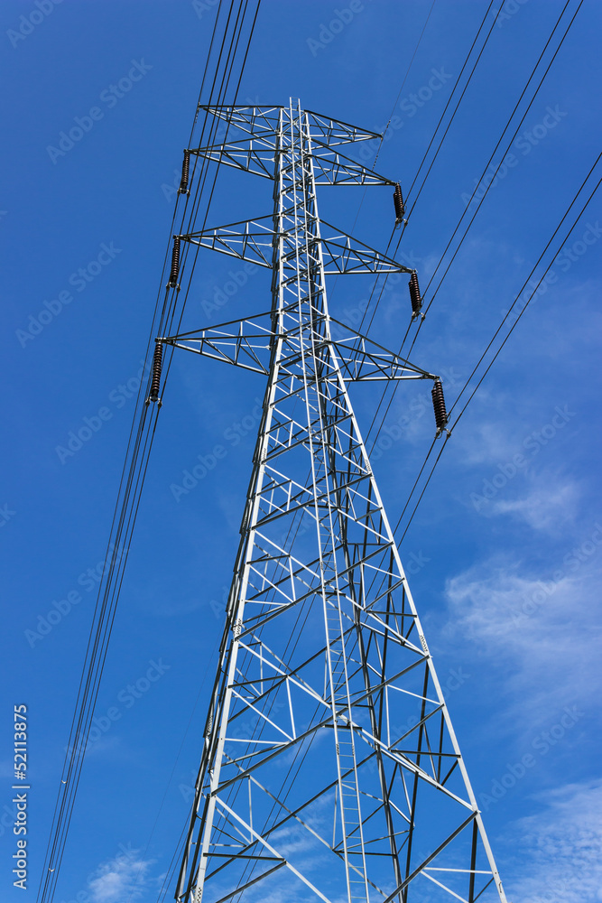 High power of electrical post transmission line High power of electrical post transmission line