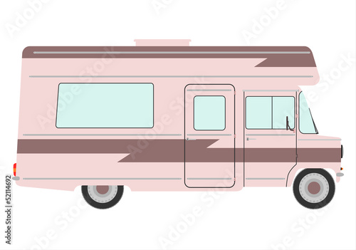 Retro motorhome.