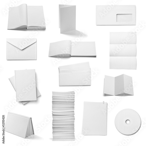 leaflet notebook textbook envelope blank paper template book