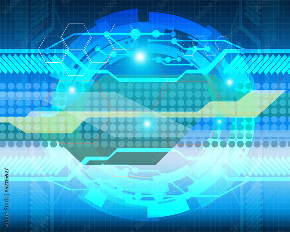 Fototapeta premium technology concept on abstract background