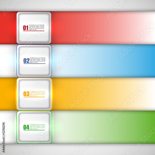 Modern Design template / can be used for infographics / numbered