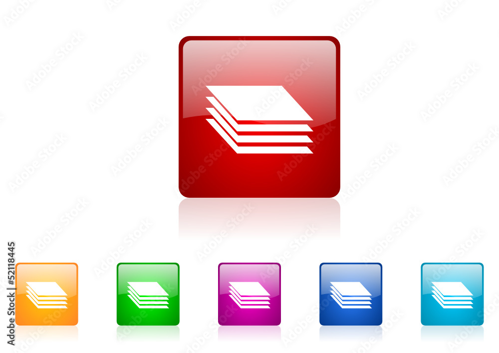 layers vector glossy web icon set layers vector glossy web icon set
