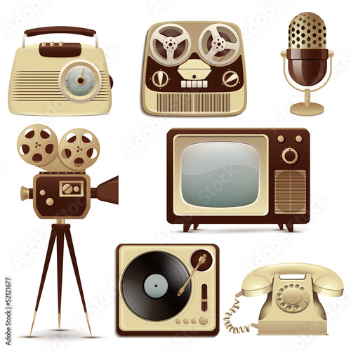 Retro Media icons