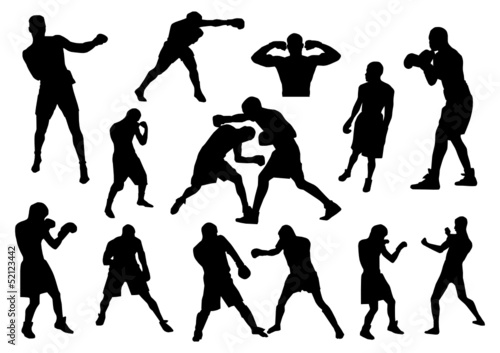 Boxers silhouettes