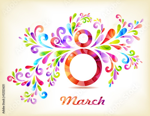 8 march Women's Day card