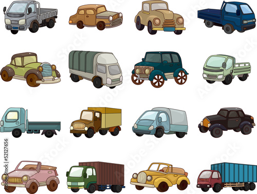 set of trandport car icons