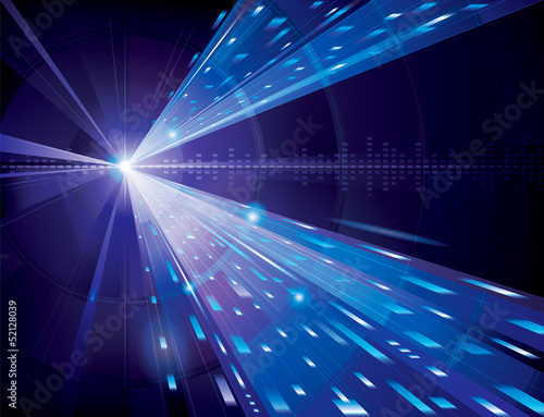 Abstract technology background in blue.