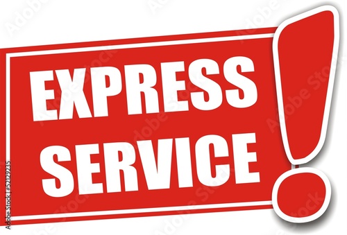 étiquette express service
