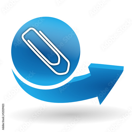 trombone sur bouton web bleu