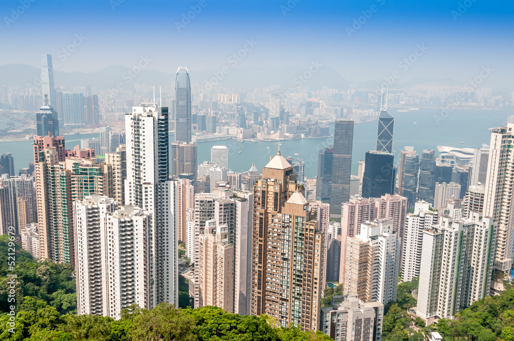 Naklejka premium Hong Kong