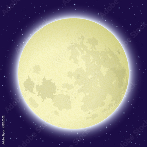 Moon in space
