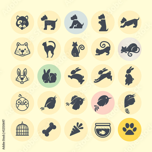 Set of animal icons