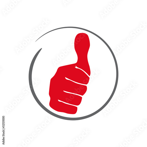 Vector logo optimism