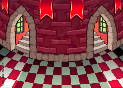 Inside the castle.