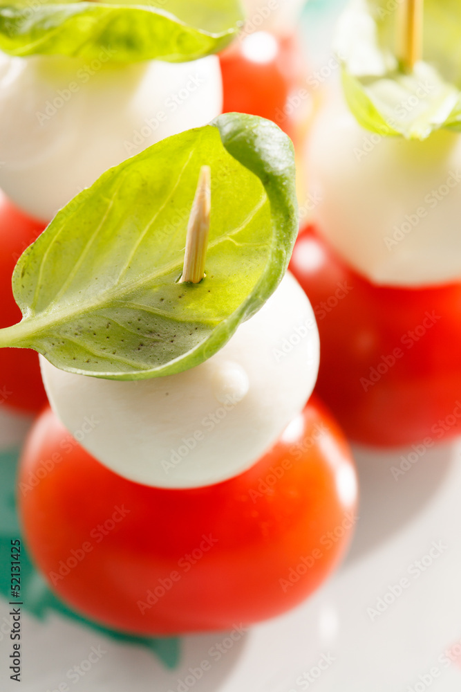 Tomato and mozzarella Tomato and mozzarella