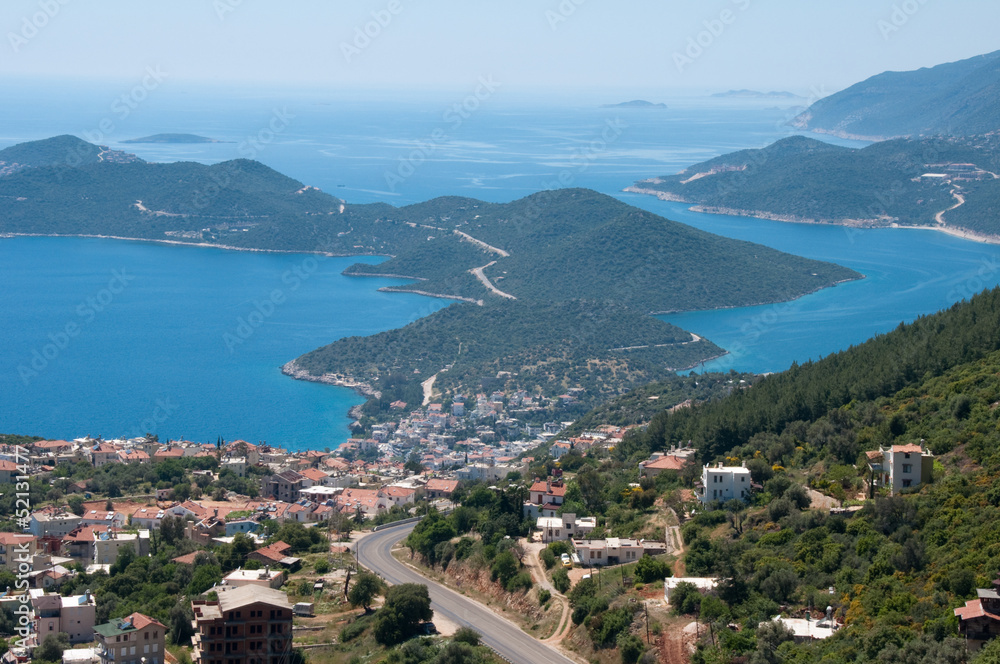 Panoramic view of Kas, Turkey