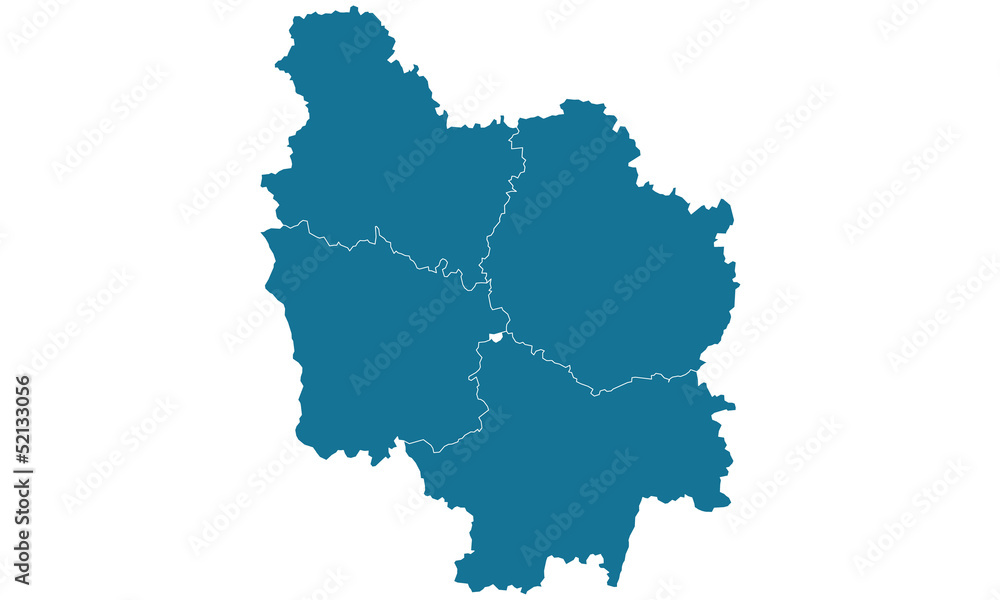 Fototapeta premium Carte Bourgogne
