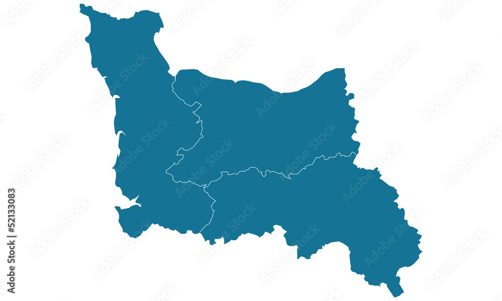 Obraz premium Carte Basse-Normandie