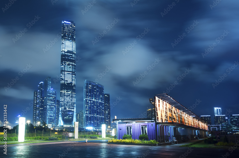 West Kowloon Waterfront Park in Hong Kong Stock Photo | Adobe Stock
