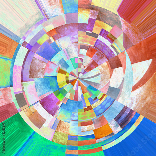 Composizione astratta circolare