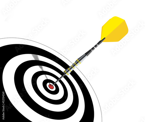 dart arrow hits its target photo