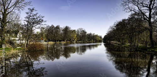 Entrance to Tonder with river, Denmark