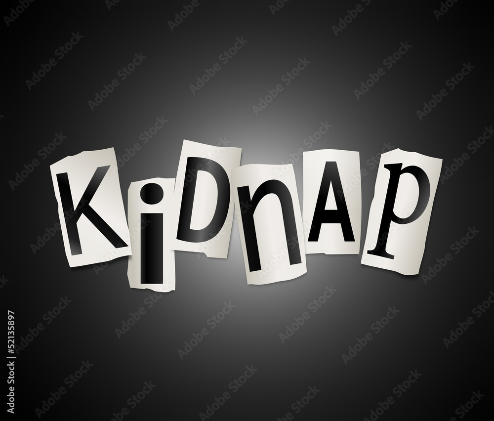 Kidnap concept.