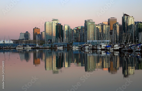 Vancouver downtown evening, Canada BC