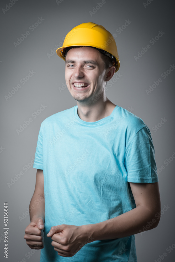 worker in helmet
