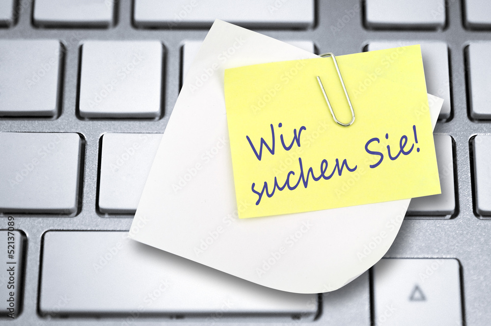 Wir suchen Sie Wir suchen Sie