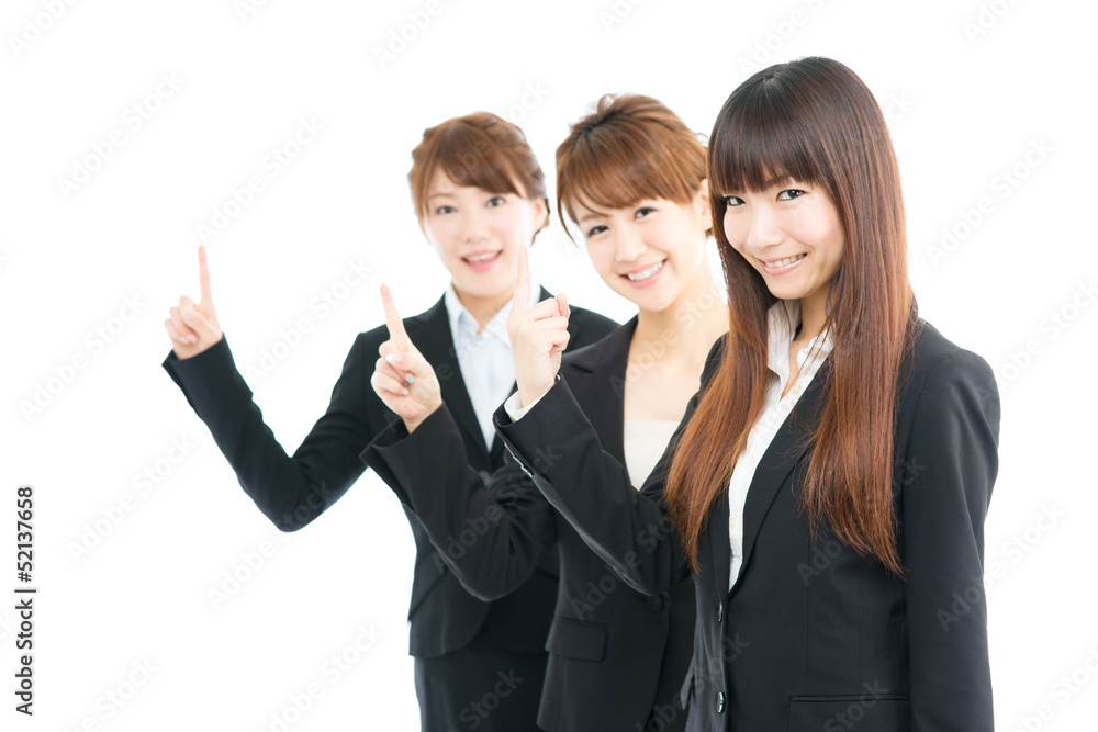 Beautiful asian businesswomen isolated on white background Beautiful asian businesswomen isolated on white background