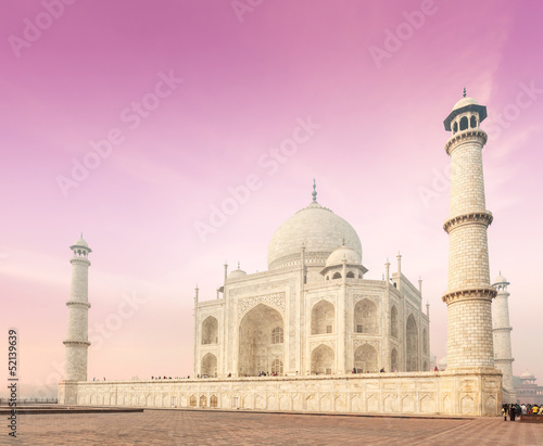 Taj Mahal on sunrise sunset, Agra, India