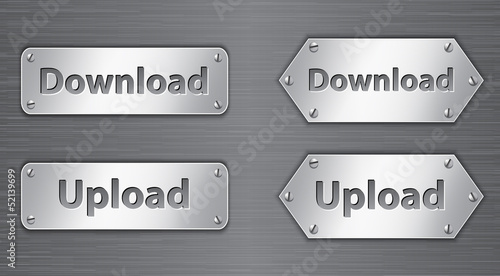Download upload buttons
