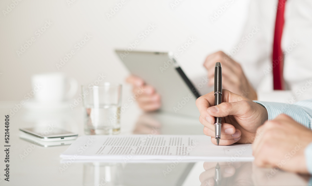 Fototapeta premium Business contract