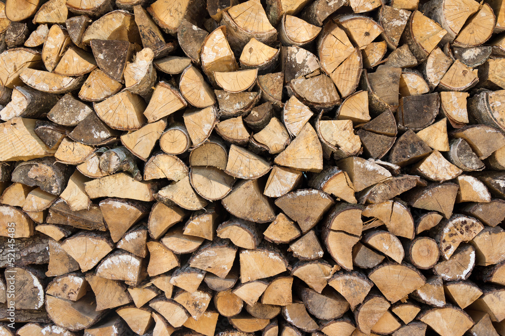 Pile of wood logs ready for winter Pile of wood logs ready for winter