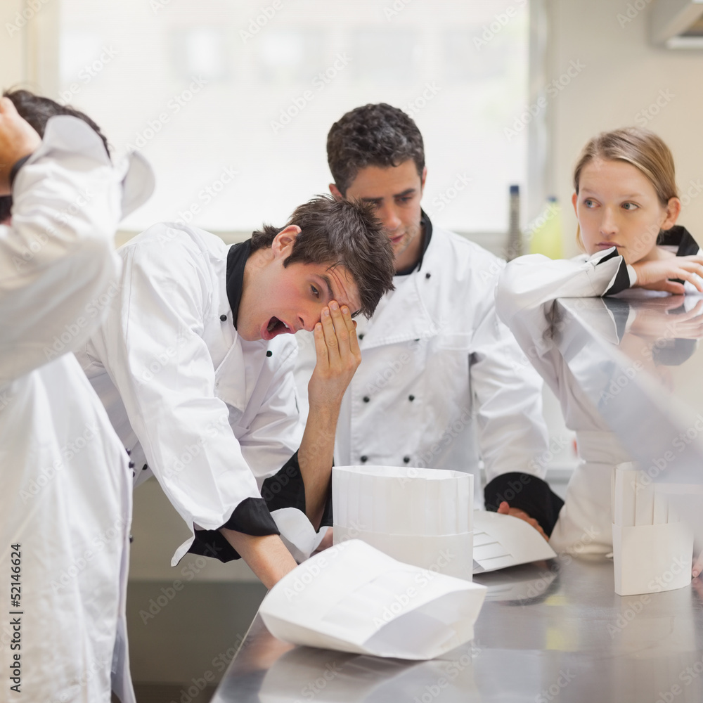 Tired chefs Tired chefs