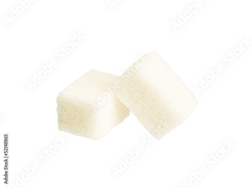 white sugar isolated on white