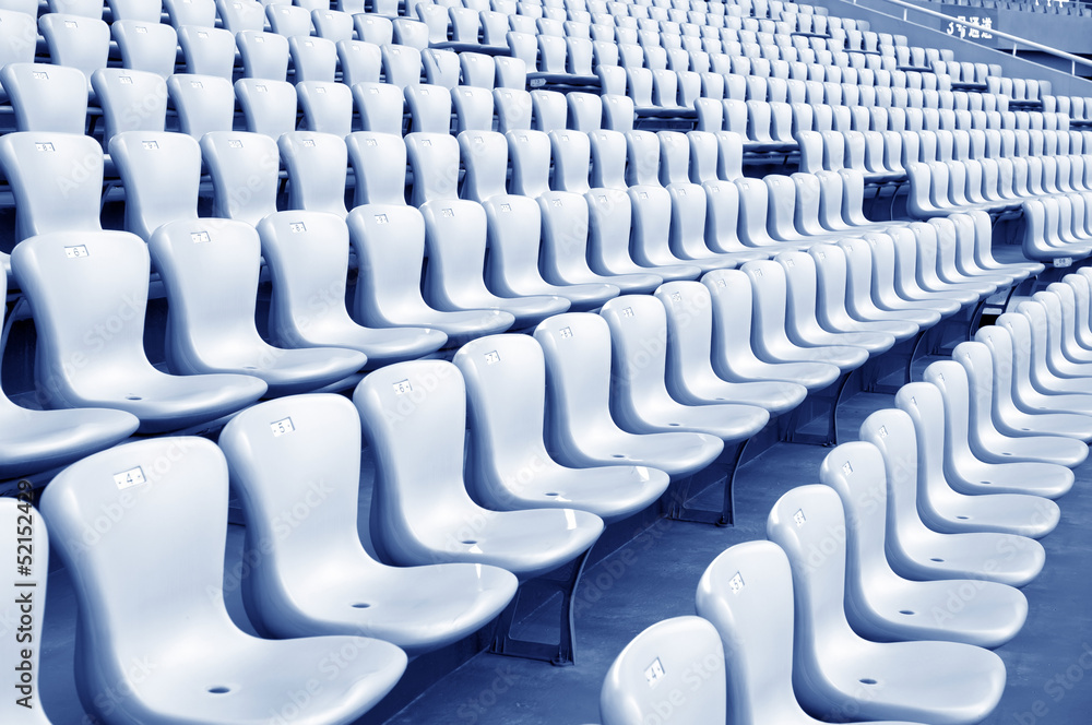 Fototapeta premium Rows of empty seats waiting for the audience
