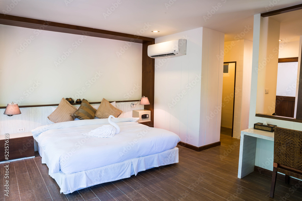 Fototapeta premium Interior of modern comfortable hotel room