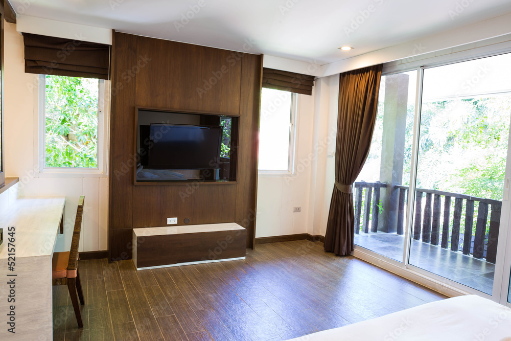 Fototapeta premium Interior of modern comfortable hotel room