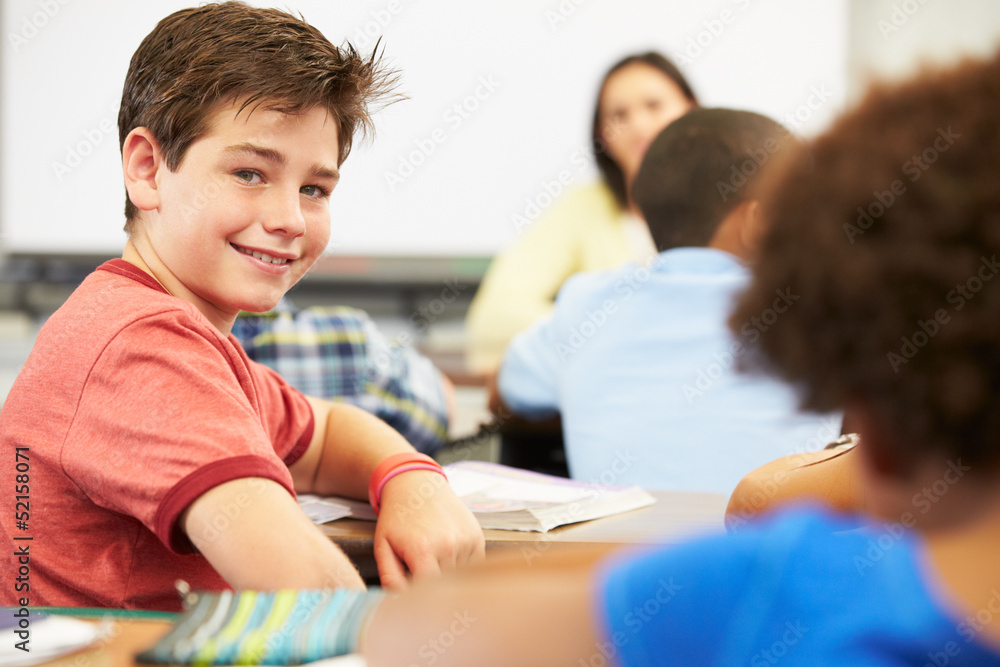 Portrait Of Pupil In Class Portrait Of Pupil In Class