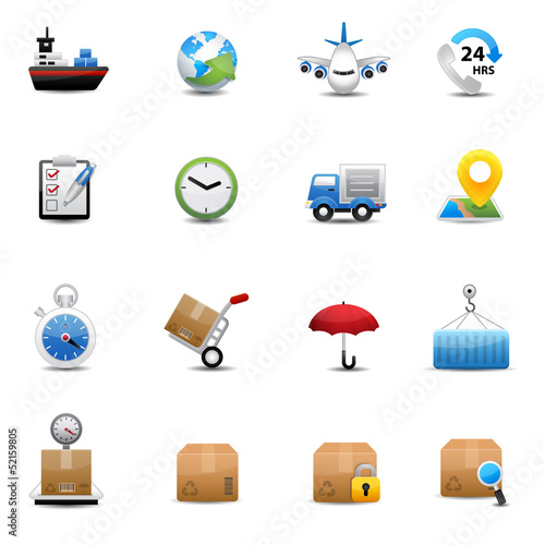 Logistic and Shipping icons