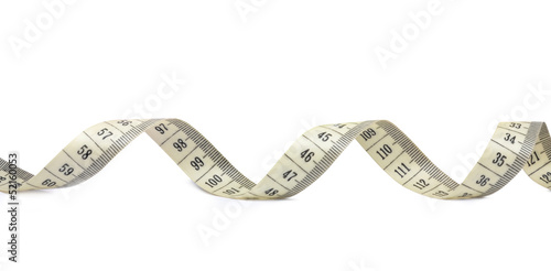 tape measuring isolated on a white background