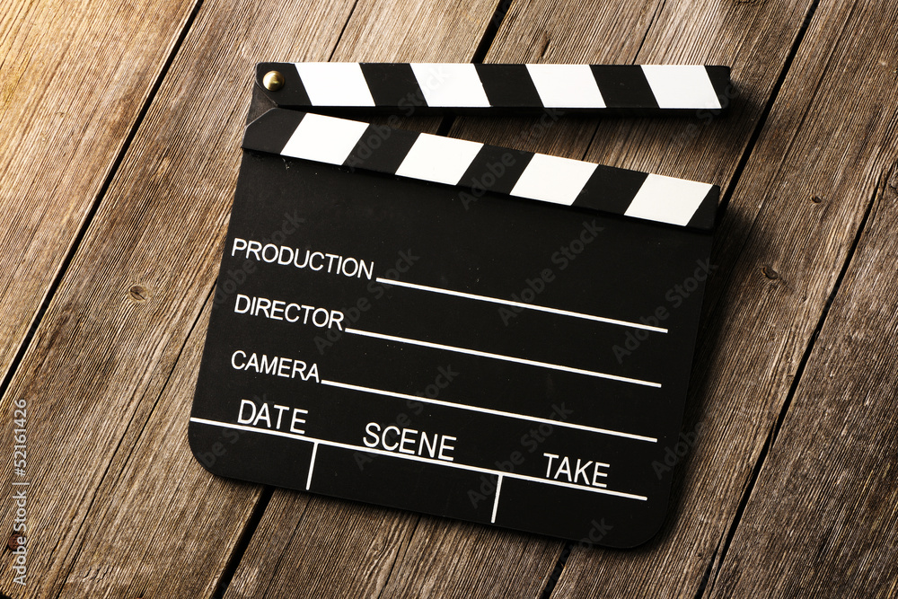 Obraz premium Movie production clapper board
