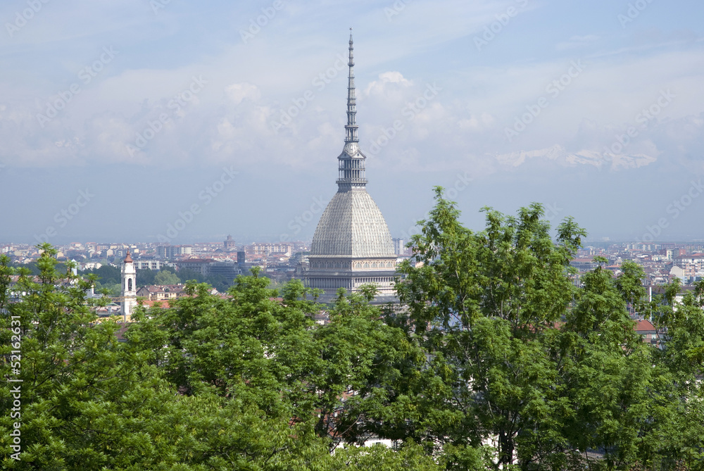 Mole Antonelliana - landmark building in Turin, Italy